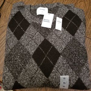 Men's Old Navy Argyle Sweater XL